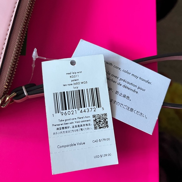 Kate Spade Blush Pink Wristlet